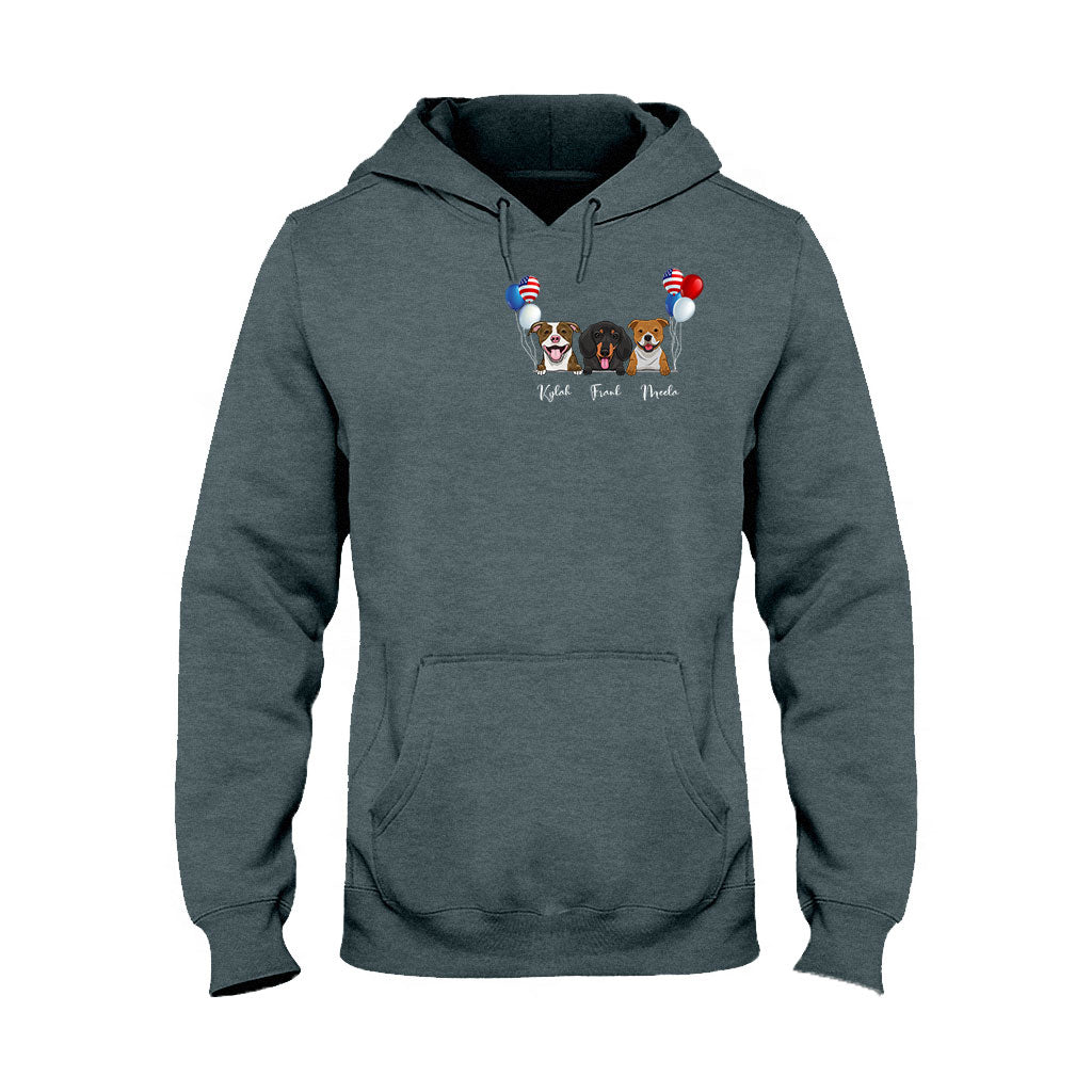 Life Is Better With Dogs - Personalized Independence Day T-shirt and Hoodie