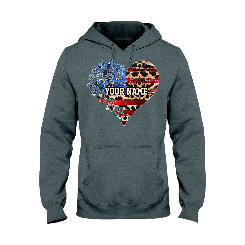 The July Cat Mom - Personalized Independence Day Dog T-shirt and Hoodie