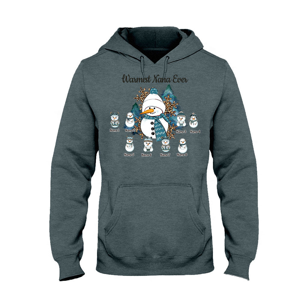 Warmest Grandma Ever - Personalized Christmas T-shirt and Hoodie