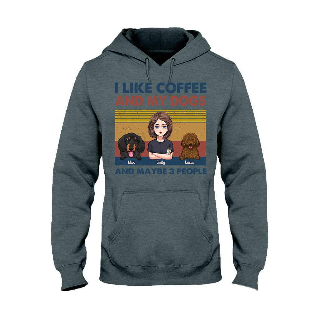 I Like Coffee And My Dog - Personalized Mother's Day Dog T-shirt and Hoodie