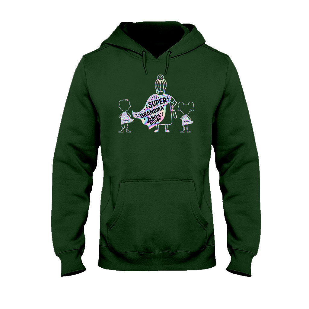 Super Grandma - Personalized Grandma T-shirt and Hoodie