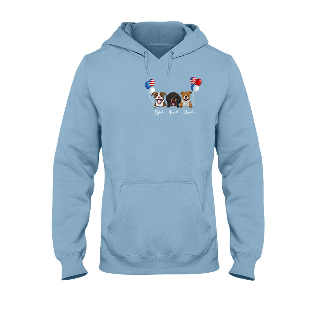 Life Is Better With Dogs - Personalized Independence Day T-shirt and Hoodie