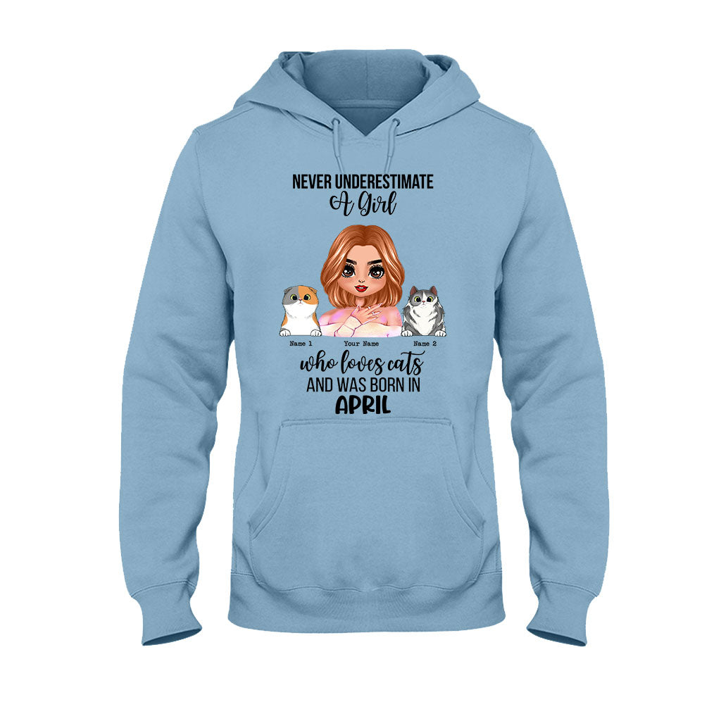 Never Underestimate - Personalized Cat T-shirt and Hoodie