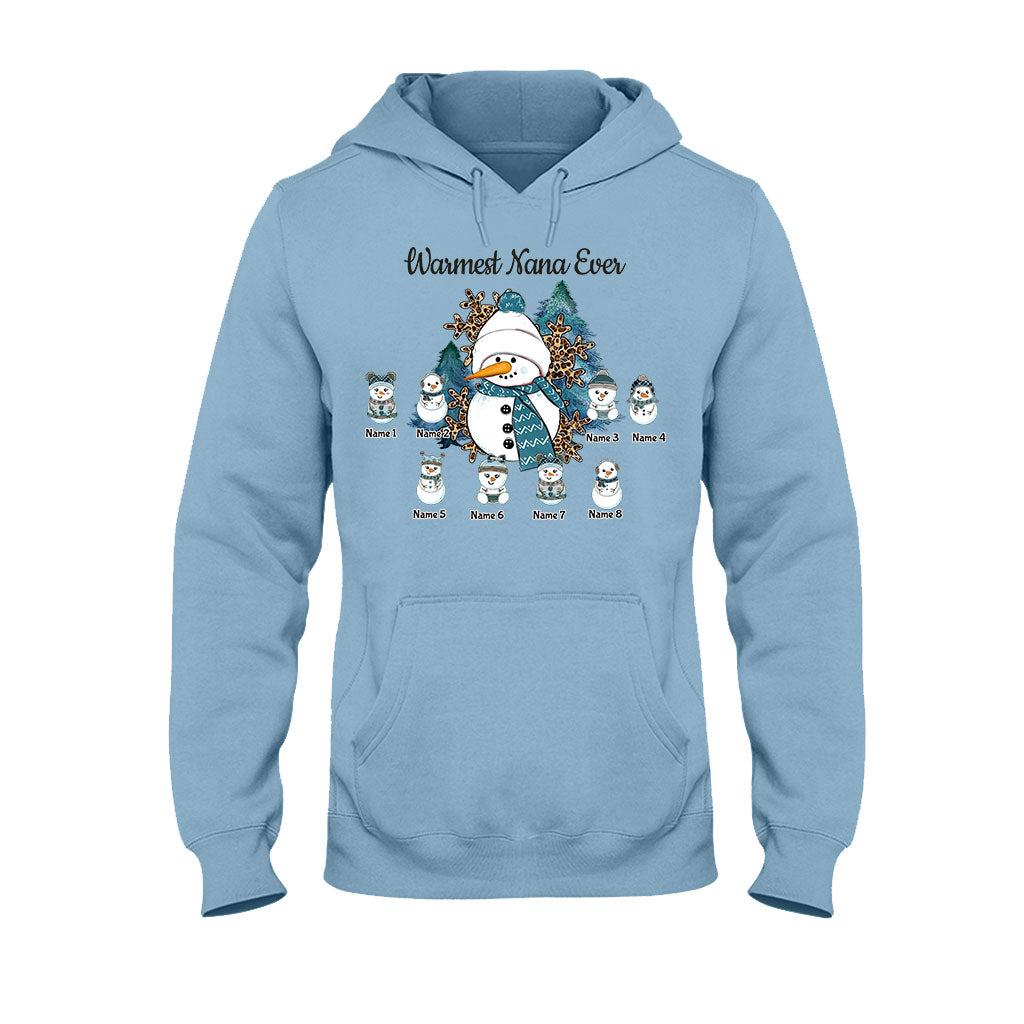 Warmest Grandma Ever - Personalized Christmas T-shirt and Hoodie