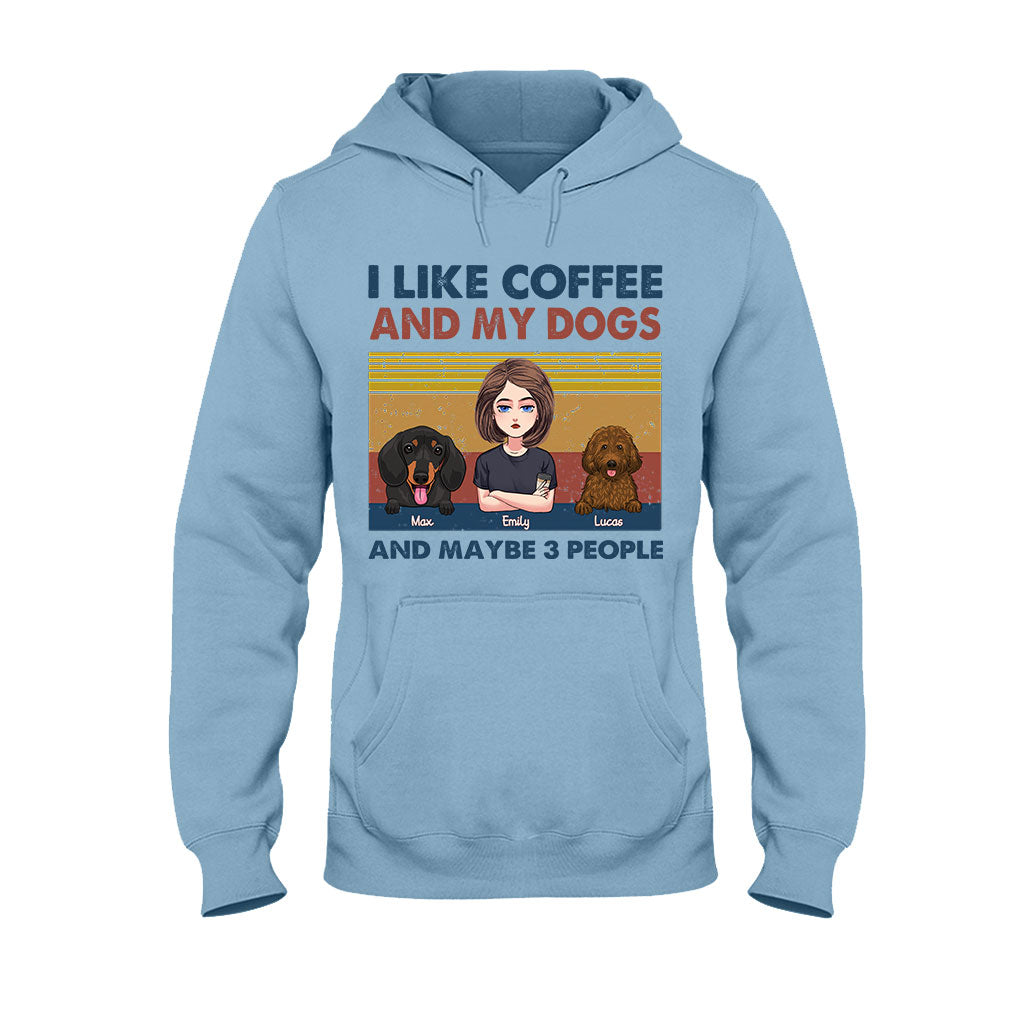 I Like Coffee And My Dog - Personalized Mother's Day Dog T-shirt and Hoodie