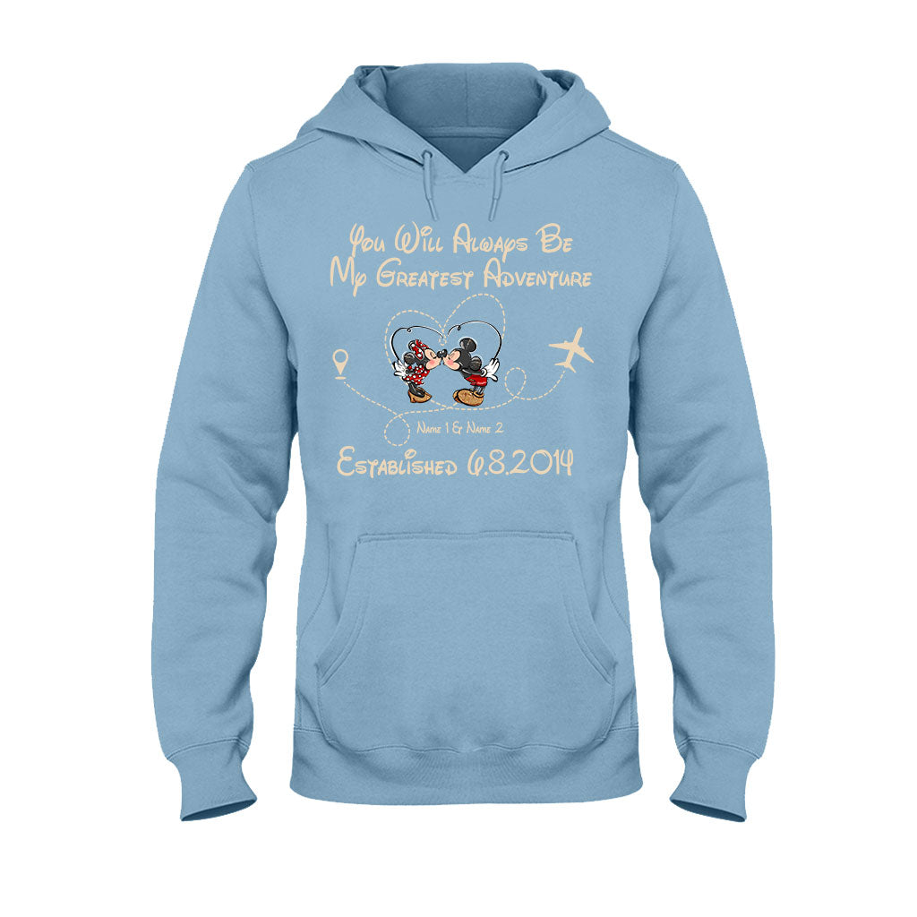 You'll Always Be My Greatest Adventure - Personalized Couple Mouse T-shirt and Hoodie