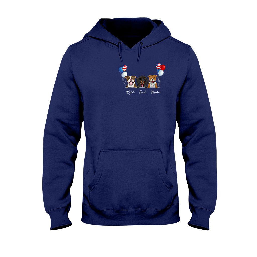 Life Is Better With Dogs - Personalized Independence Day T-shirt and Hoodie