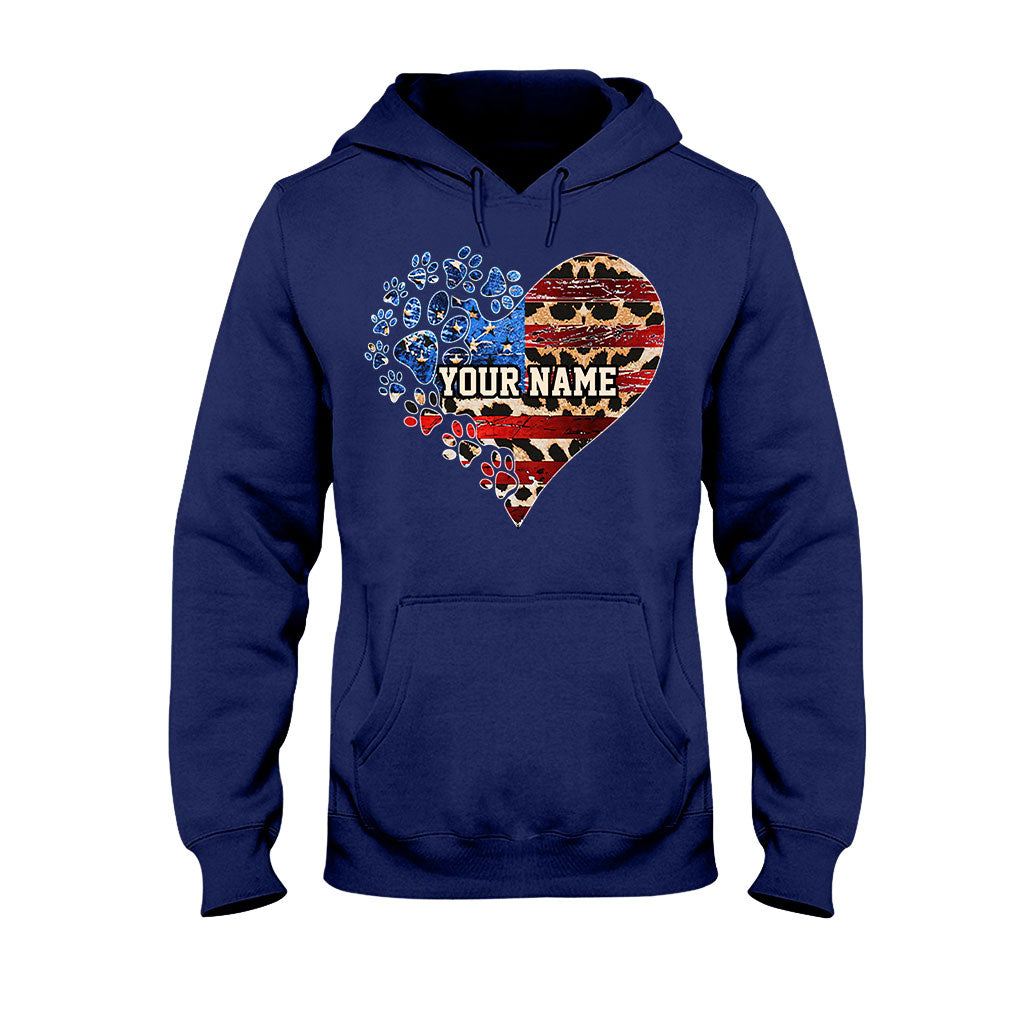 The July Cat Mom - Personalized Independence Day Dog T-shirt and Hoodie