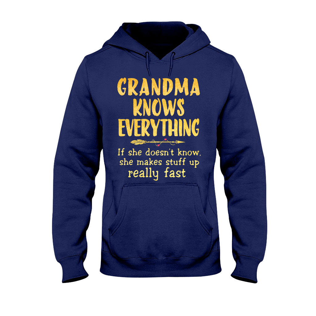 Grandma Knows Everything T-shirt And Hoodie 072021