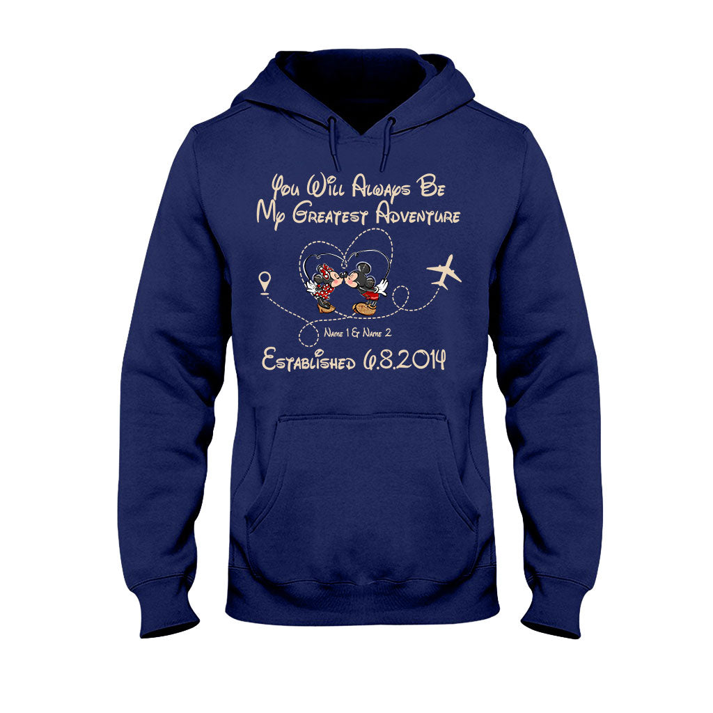 You'll Always Be My Greatest Adventure - Personalized Couple Mouse T-shirt and Hoodie