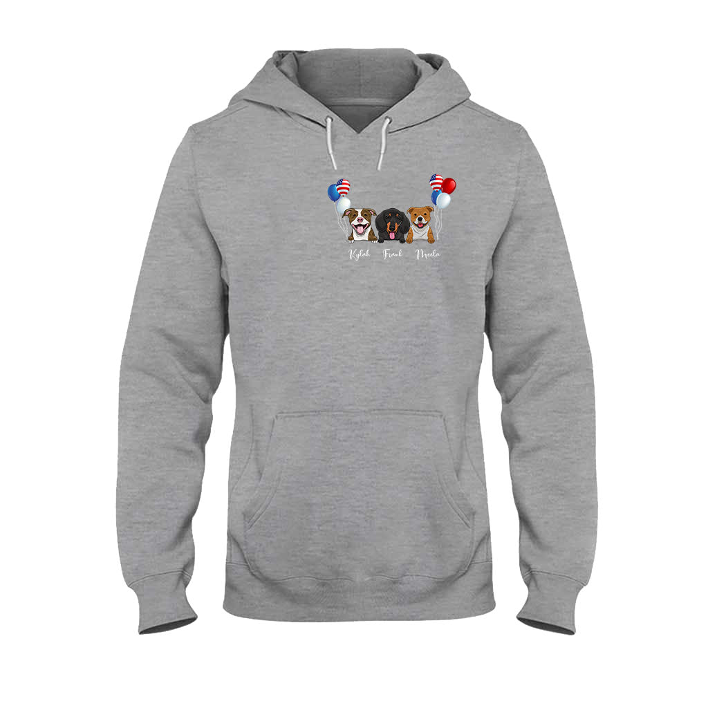Life Is Better With Dogs - Personalized Independence Day T-shirt and Hoodie