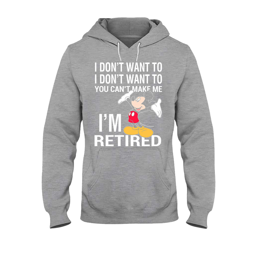 I'm Retired - Mouse T-shirt and Hoodie 112021