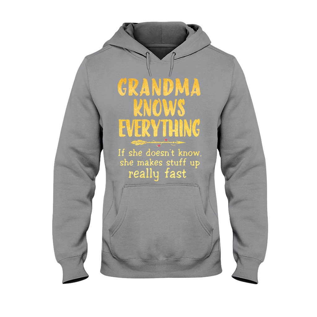 Grandma Knows Everything T-shirt And Hoodie 072021