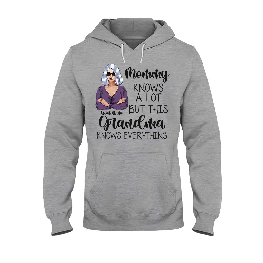 Grandma Knows Everything - Personalized Mother's Day T-shirt and Hoodie