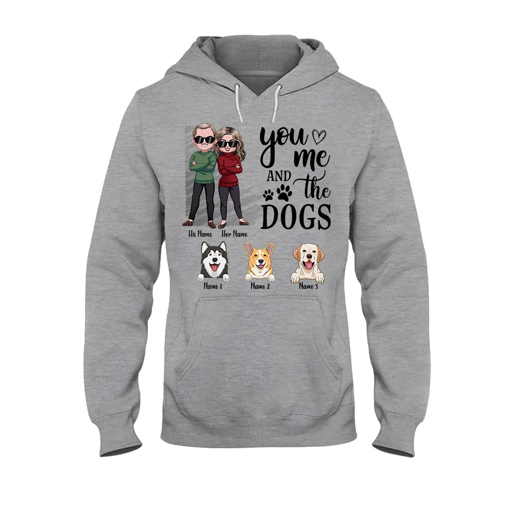 You Me And The Dogs - Personalized Couple T-shirt and Hoodie