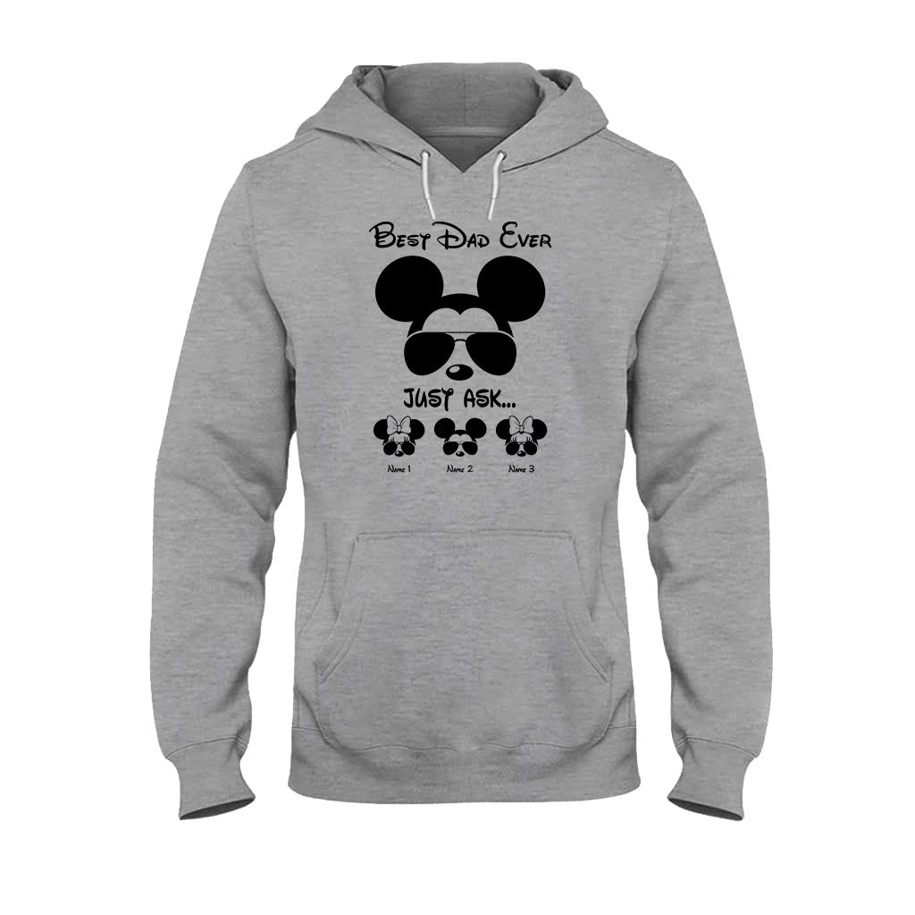Best Dad Ever - Personalized Father's Day Mouse T-shirt and Hoodie