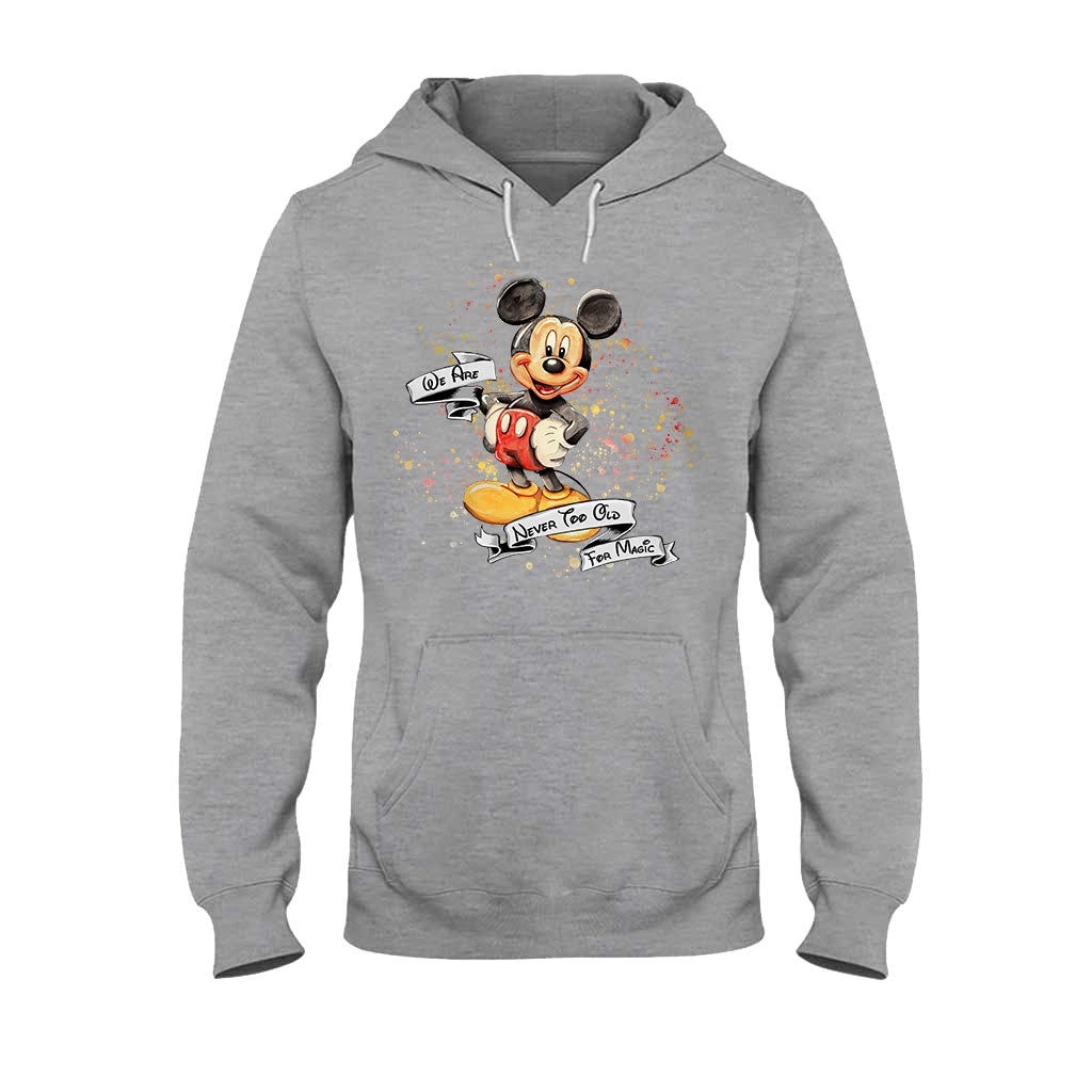 Never Too Old For Magic Mouse Ears - Personalized T-shirt and Hoodie