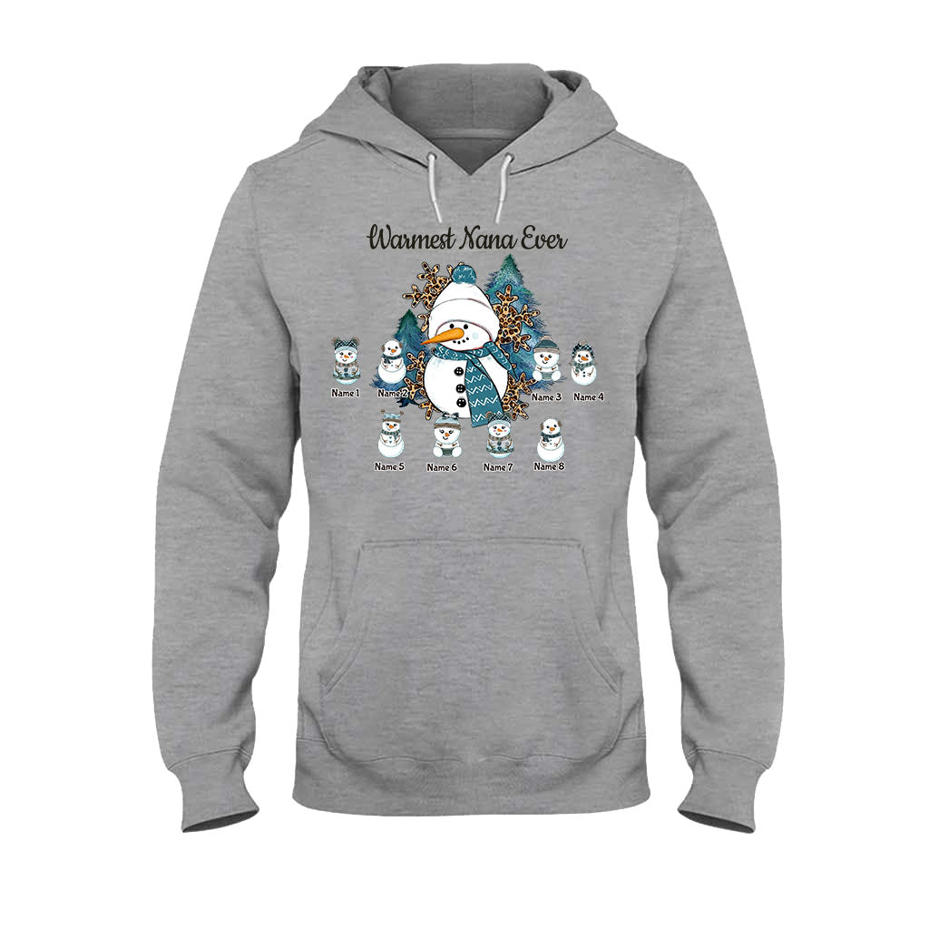 Warmest Grandma Ever - Personalized Christmas T-shirt and Hoodie