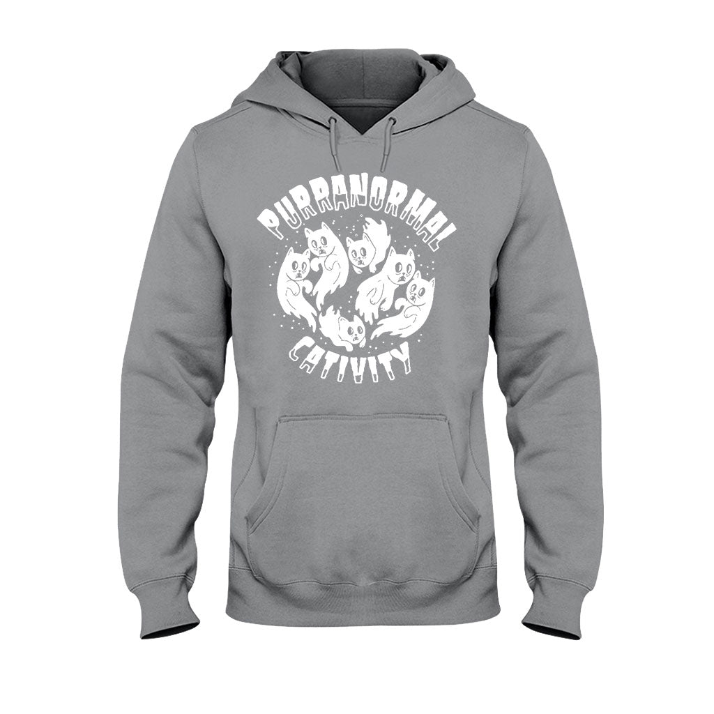 Purranormal Cativity Halloween - Cat T-shirt And Hoodie 082021