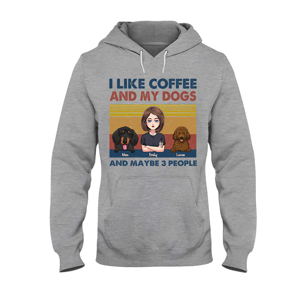 I Like Coffee And My Dog - Personalized Mother's Day Dog T-shirt and Hoodie
