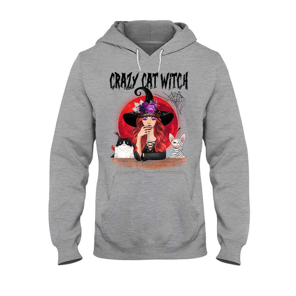 Crazy Cat Witch Personalized T-shirt And Hoodie 082021