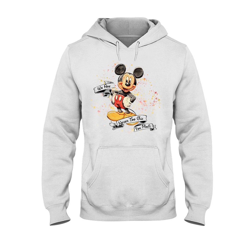 Never Too Old For Magic Mouse Ears - Personalized T-shirt and Hoodie