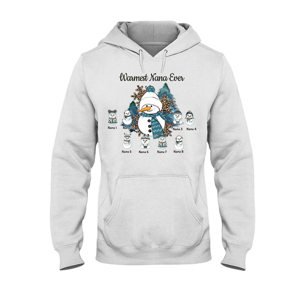Warmest Grandma Ever - Personalized Christmas T-shirt and Hoodie