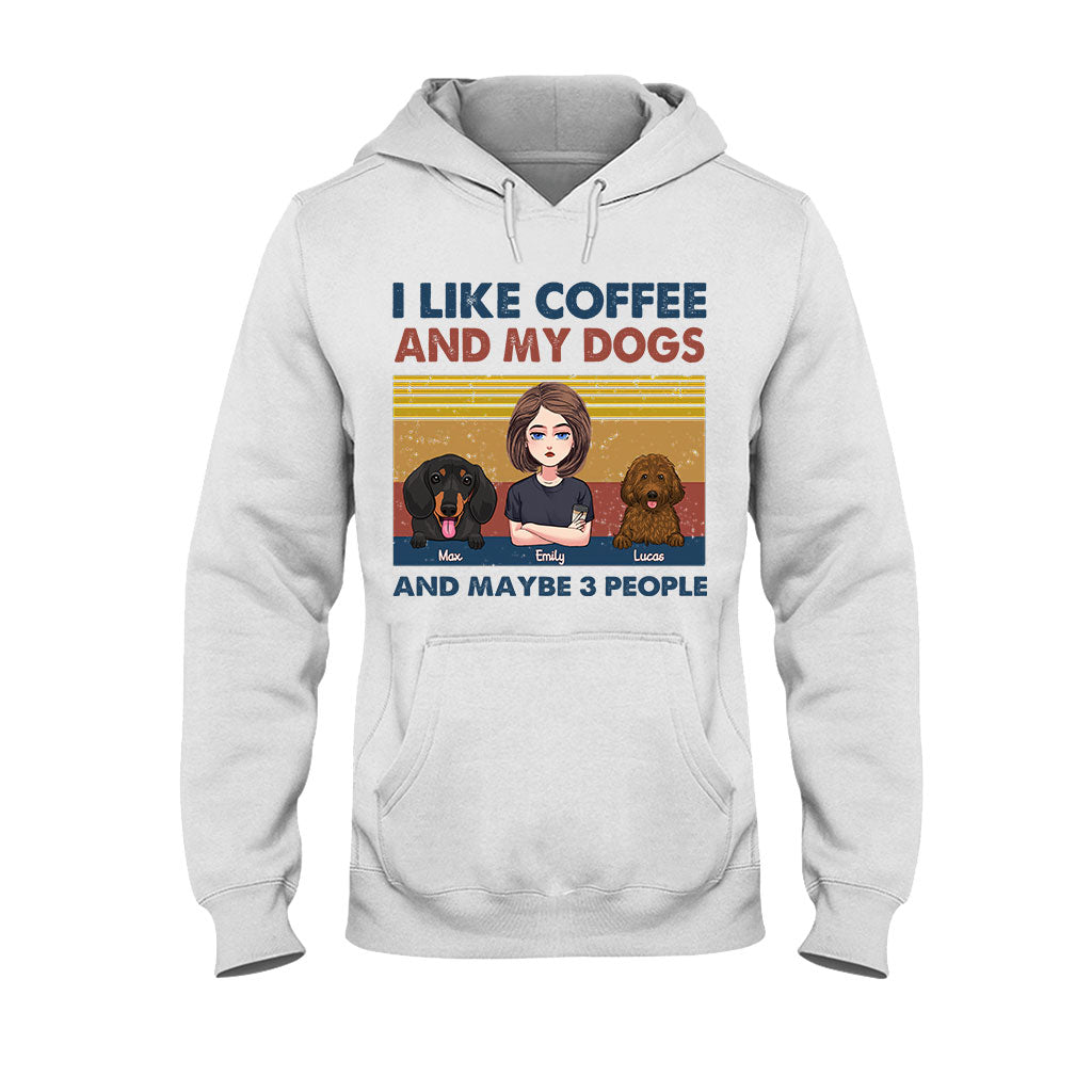 I Like Coffee And My Dog - Personalized Mother's Day Dog T-shirt and Hoodie