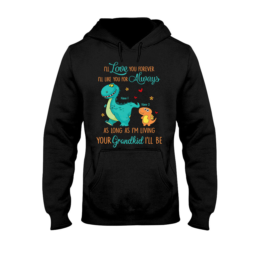 As Long As I'm Living Your Grandkid I'll Be - Personalized Mother's Day Grandma Kid Shirts