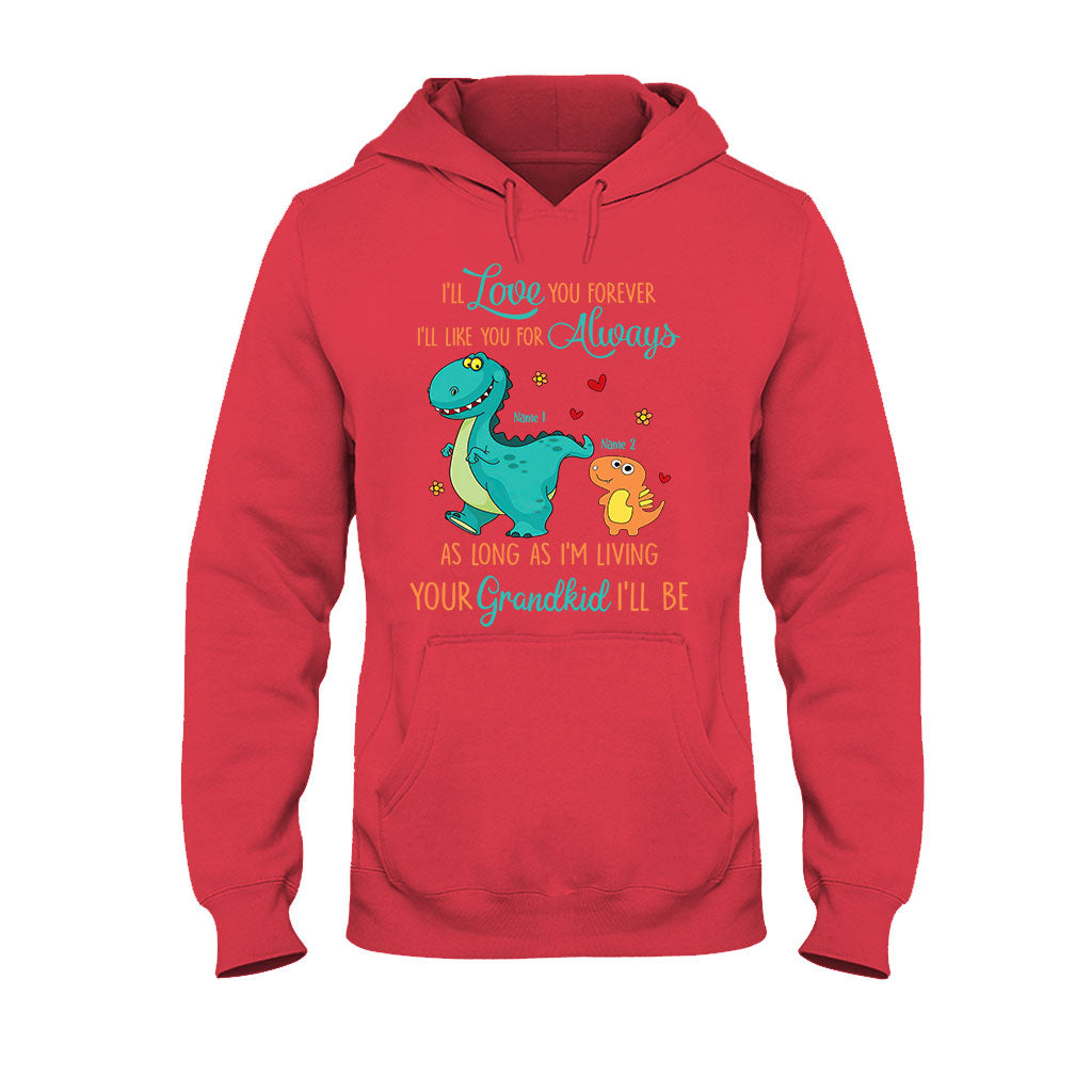 As Long As I'm Living Your Grandkid I'll Be - Personalized Mother's Day Grandma Kid Shirts