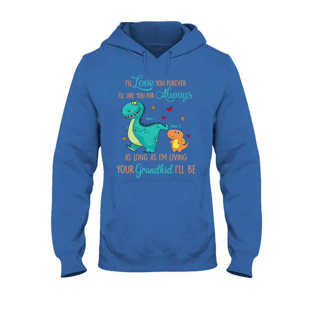 As Long As I'm Living Your Grandkid I'll Be - Personalized Mother's Day Grandma Kid Shirts