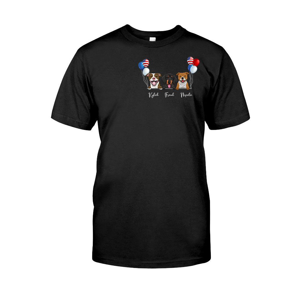 Life Is Better With Dogs - Personalized Independence Day T-shirt and Hoodie