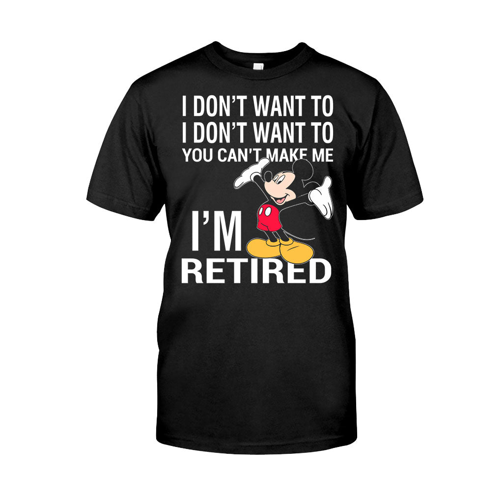 I'm Retired - Mouse T-shirt and Hoodie 112021