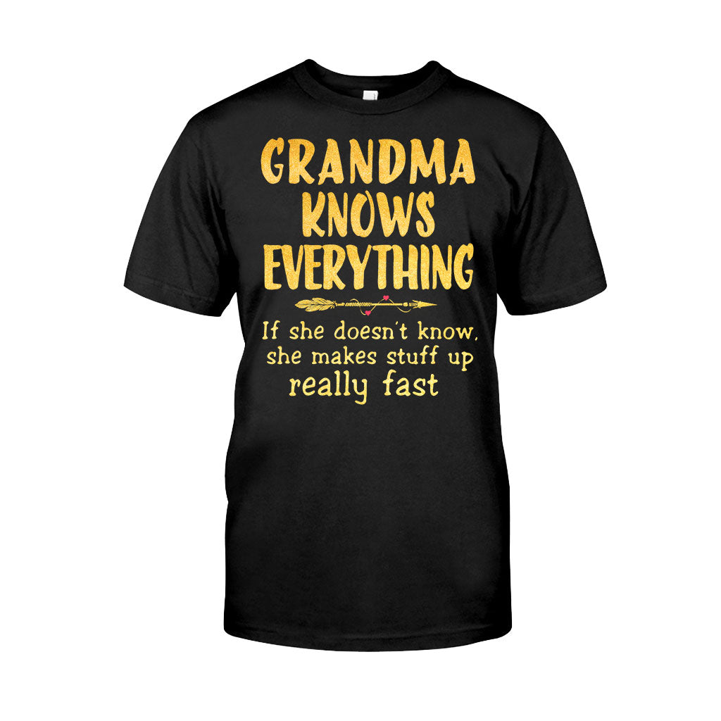 Grandma Knows Everything T-shirt And Hoodie 072021