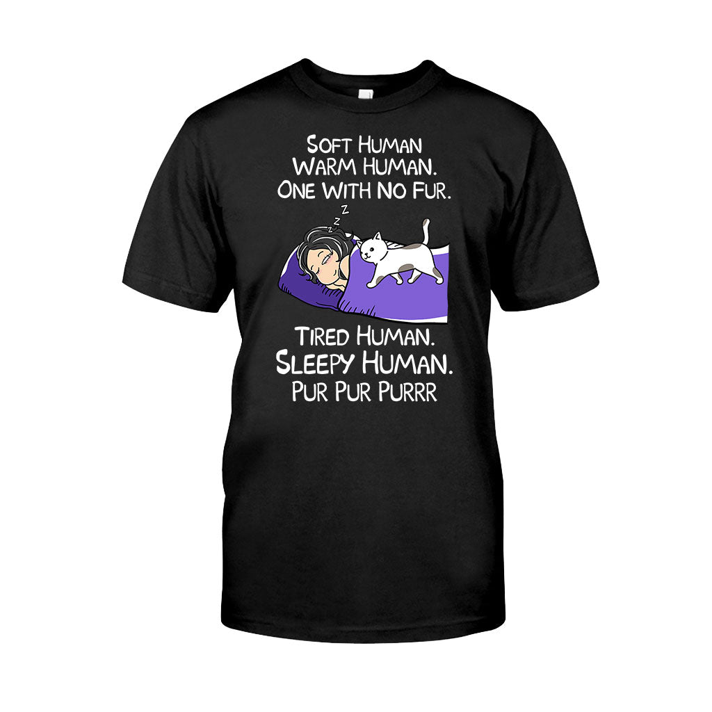 Soft Human Warm Human - Personalized Cat T-shirt and Hoodie