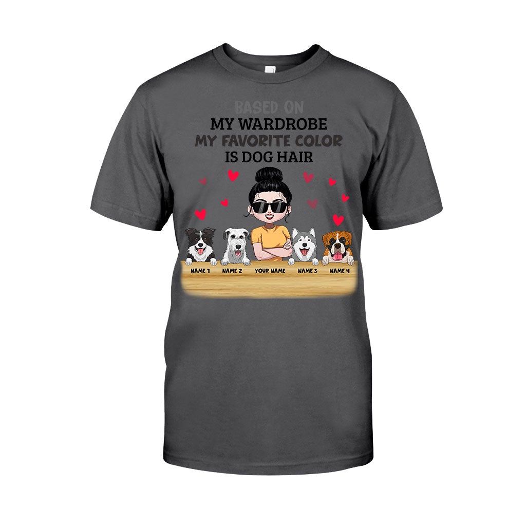 My Favorite Color Is Dog Hair - Personalized Dog T-shirt and Hoodie