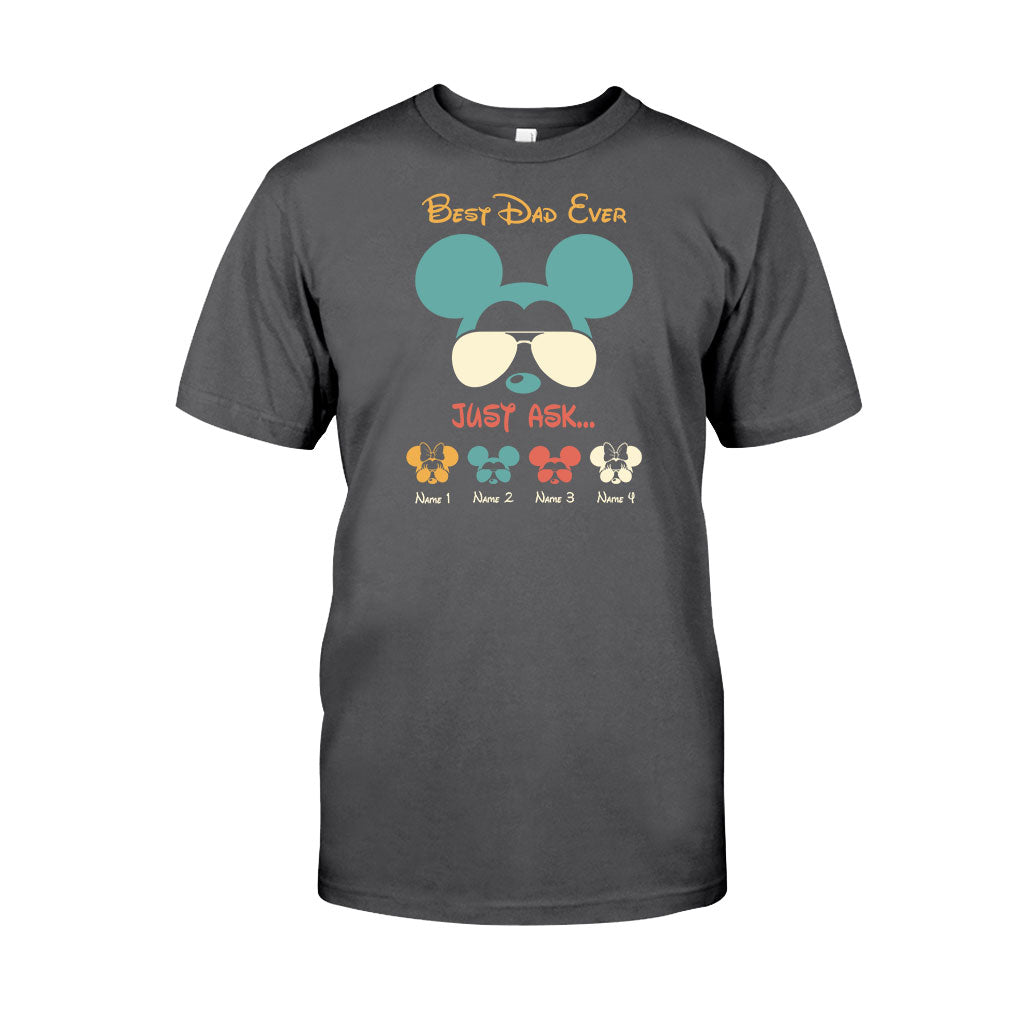 Best Dad Ever - Personalized Father's Day Mouse T-shirt and Hoodie