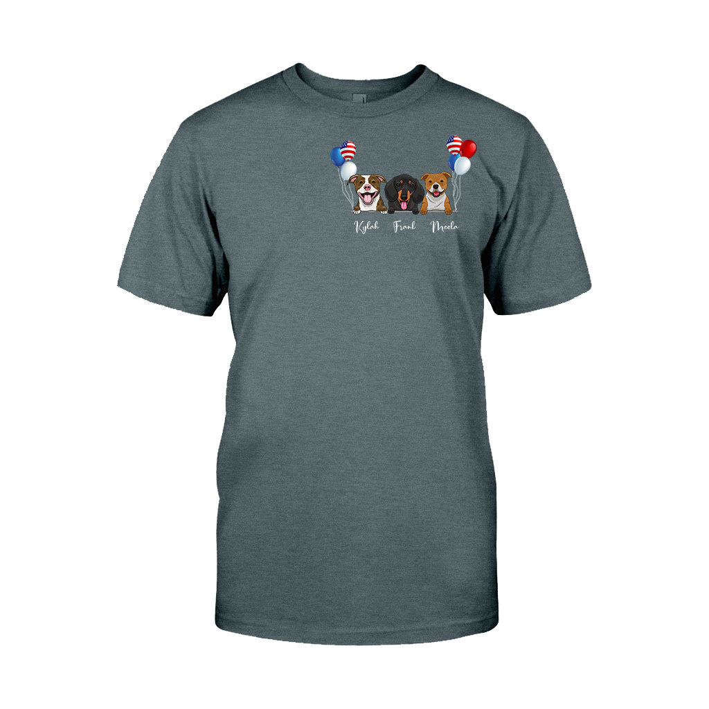 Life Is Better With Dogs - Personalized Independence Day T-shirt and Hoodie