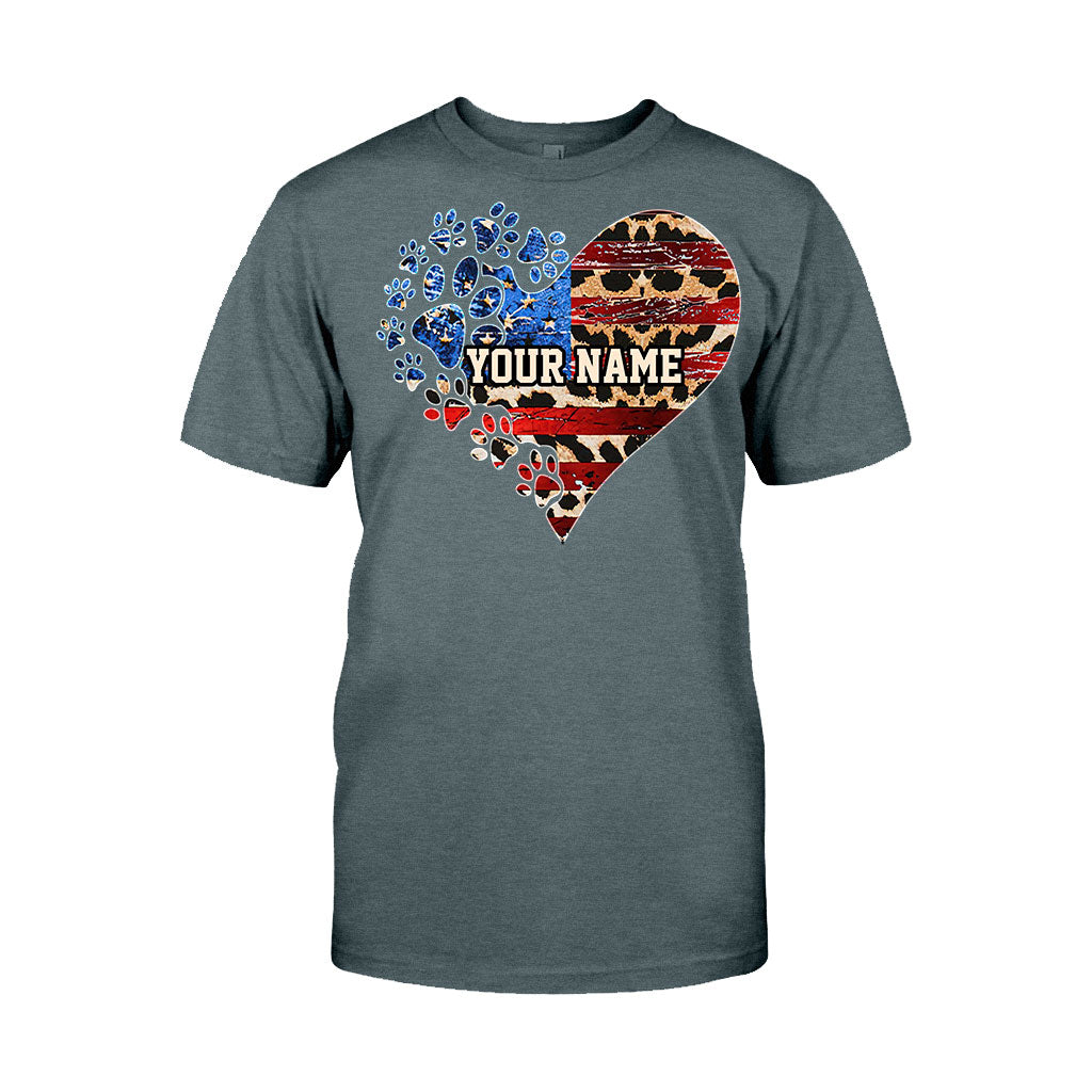 The July Cat Mom - Personalized Independence Day Dog T-shirt and Hoodie