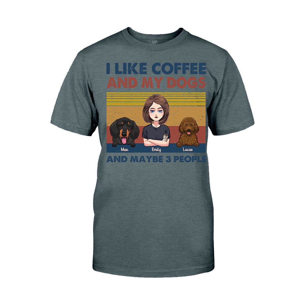 I Like Coffee And My Dog - Personalized Mother's Day Dog T-shirt and Hoodie