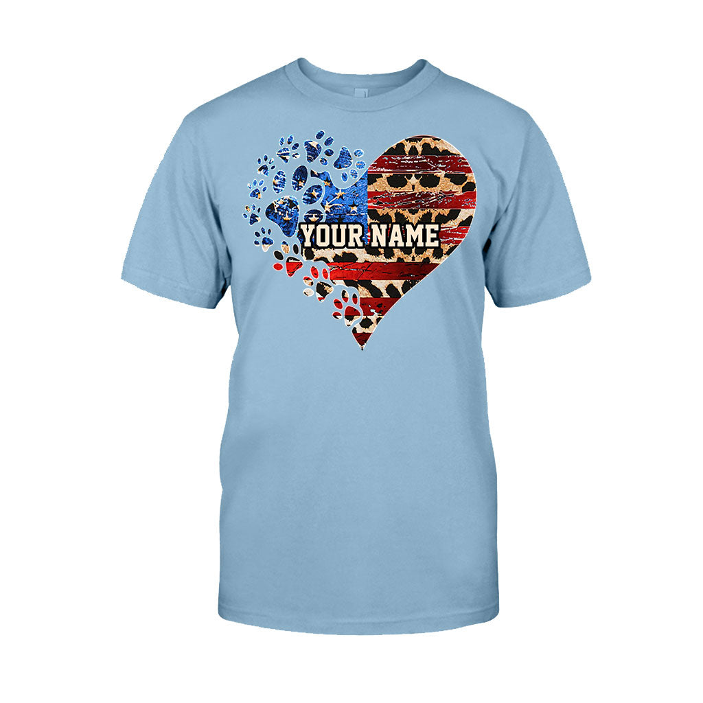 The July Cat Mom - Personalized Independence Day Dog T-shirt and Hoodie