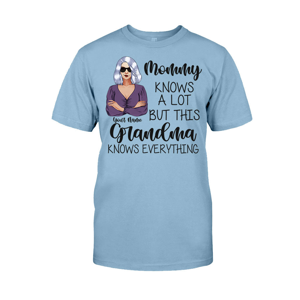 Grandma Knows Everything - Personalized Mother's Day T-shirt and Hoodie