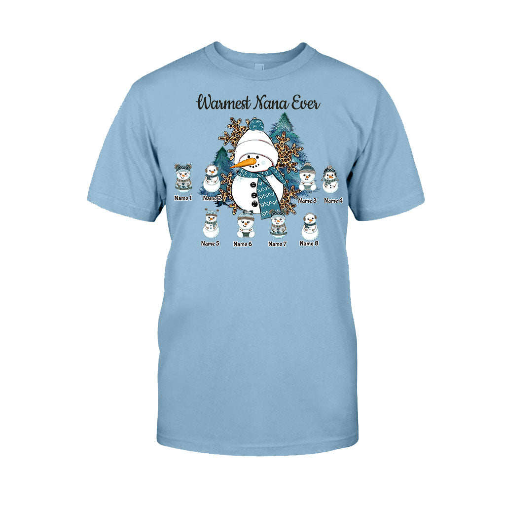 Warmest Grandma Ever - Personalized Christmas T-shirt and Hoodie
