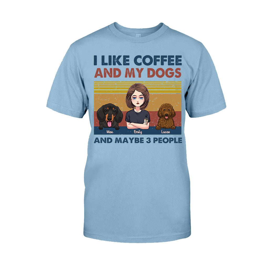 I Like Coffee And My Dog - Personalized Mother's Day Dog T-shirt and Hoodie