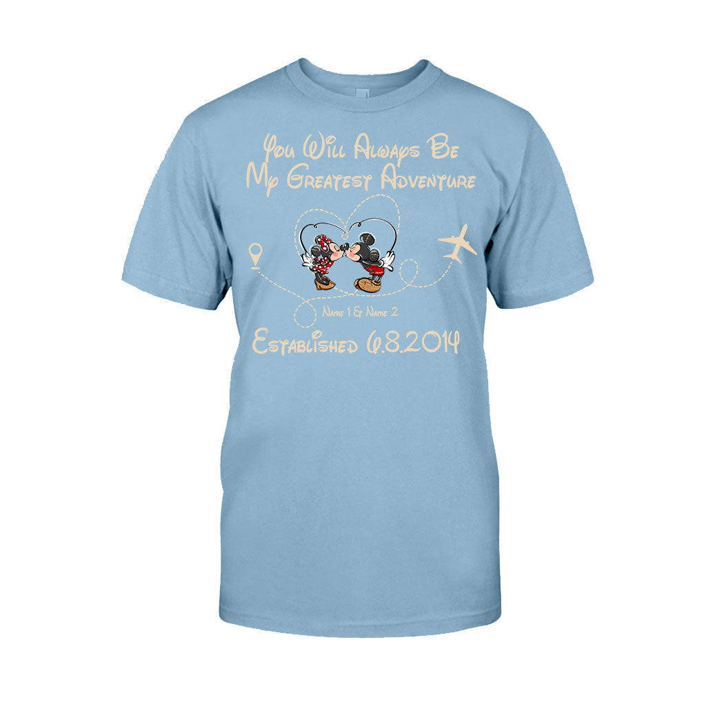 You'll Always Be My Greatest Adventure - Personalized Couple Mouse T-shirt and Hoodie