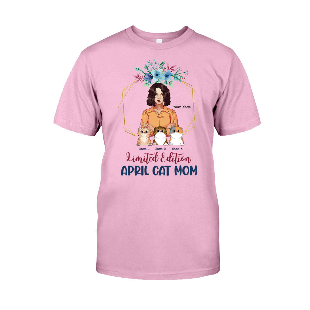 Limited Edition April Cat Mom - Personalized Mother's Day T-shirt and Hoodie
