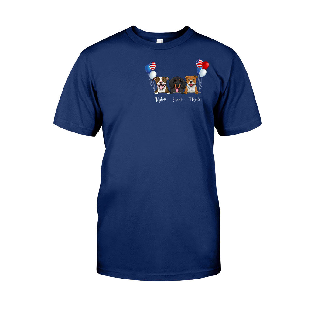 Life Is Better With Dogs - Personalized Independence Day T-shirt and Hoodie