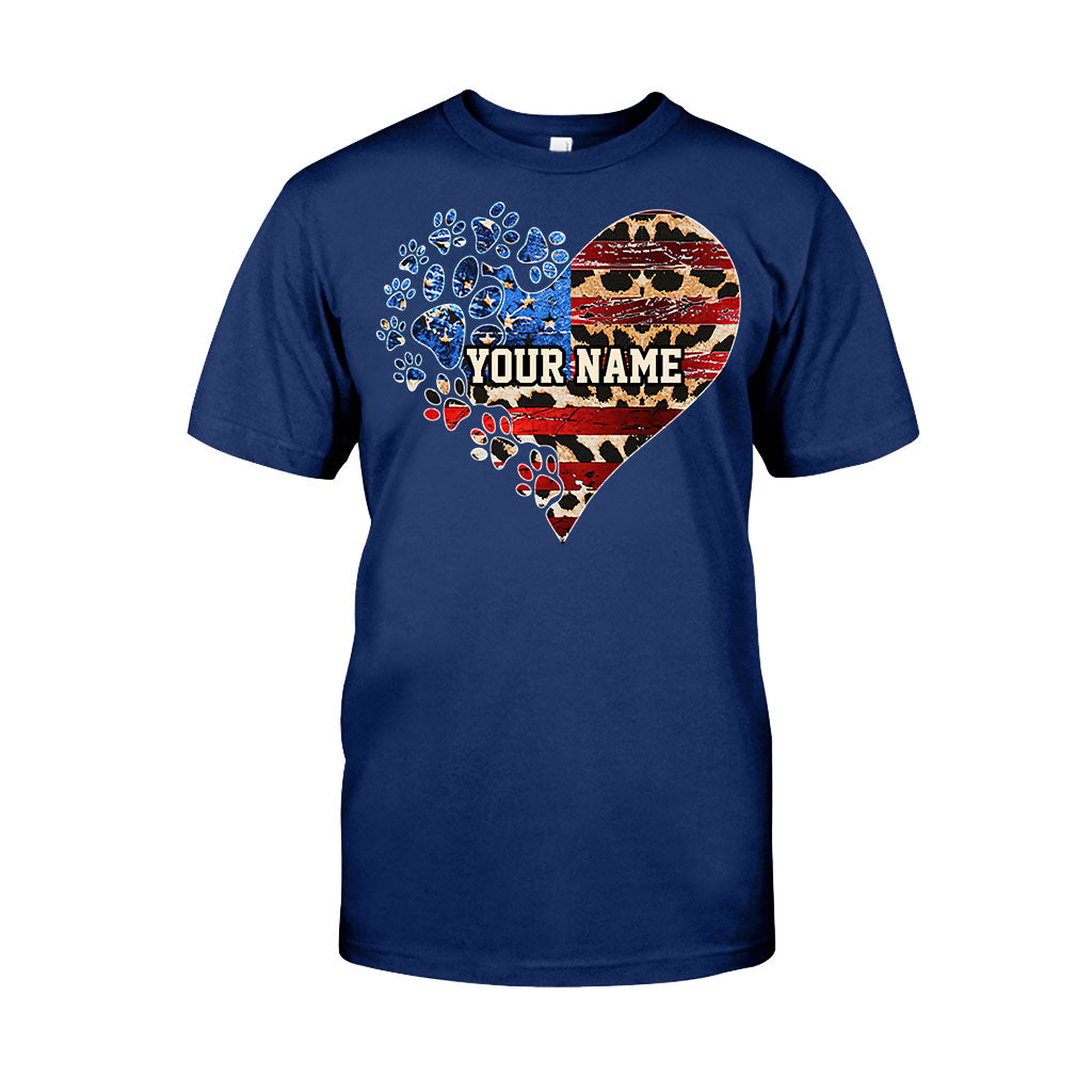 The July Cat Mom - Personalized Independence Day Dog T-shirt and Hoodie