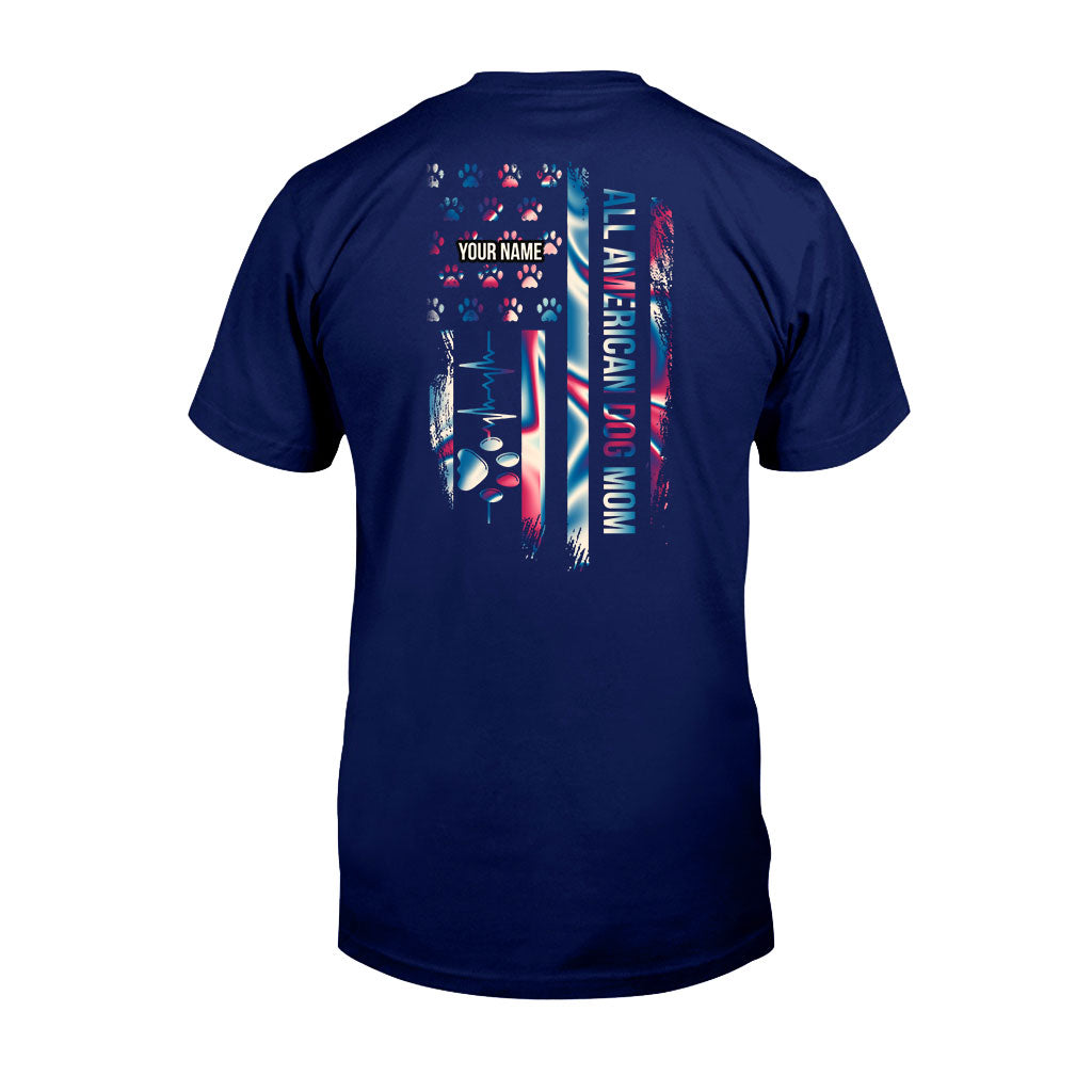 Proud Dog Mom - Personalized Independence Day T-shirt and Hoodie