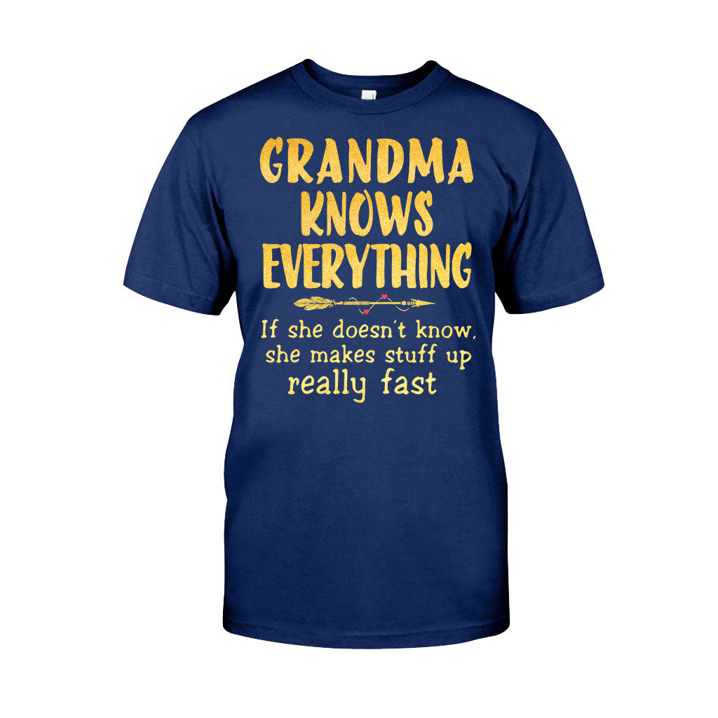 Grandma Knows Everything T-shirt And Hoodie 072021
